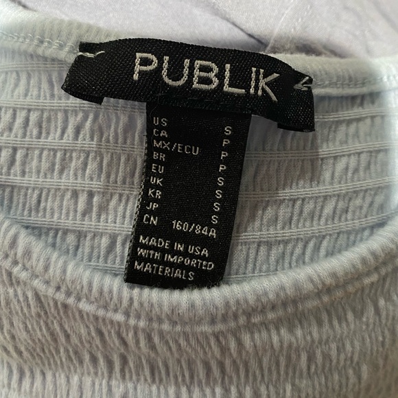 Light blue crop top - Picture 2 of 2